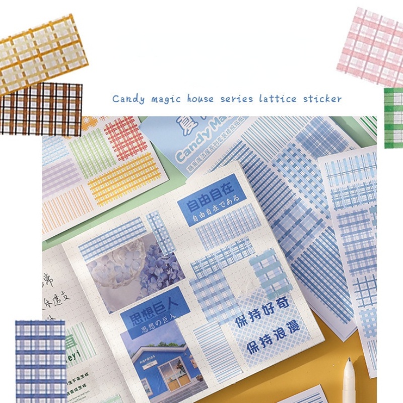 Set 45 miếng dán RUIXIANG nhiều màu sắc tùy chọn trang trí sổ tay nhật ký
