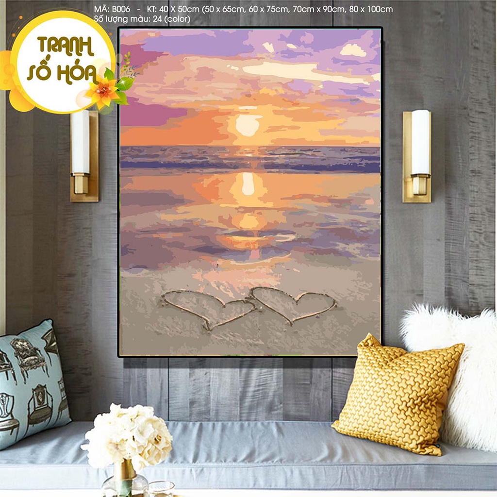 Tranh Số Hóa Biển BEE HAPPY Nhiều Mẫu Hot Trend 2021