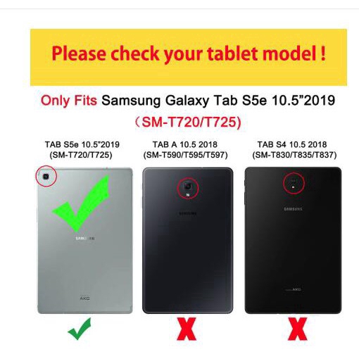 For SAMSUNG Tab S5e 2019 T720 T725 Tri-Fold Smart Auto Sleep Wake-up Cover Case | BigBuy360 - bigbuy360.vn