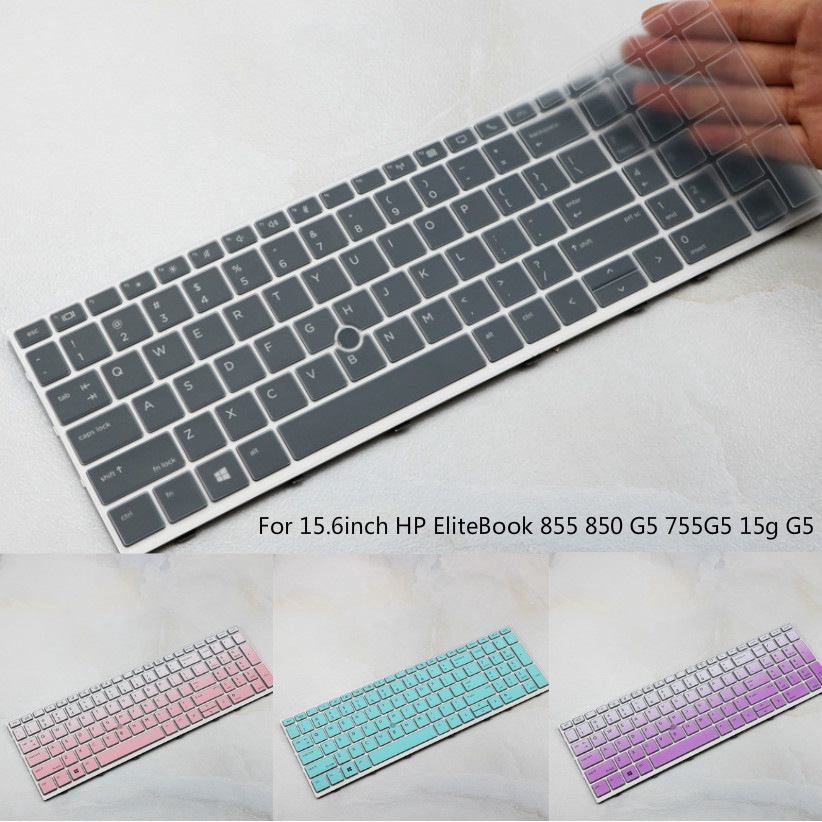 Miếng dán bảo vệ bàn phím bằng silicon mềm siêu mỏng cho 15.6inch HP EliteBook 855 850 G5 755G5 15g G5