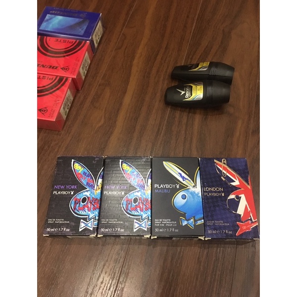 Nước hoa playboy 50ml & dunlop 100ml; lăn nách rexona 50ml hàng EU real