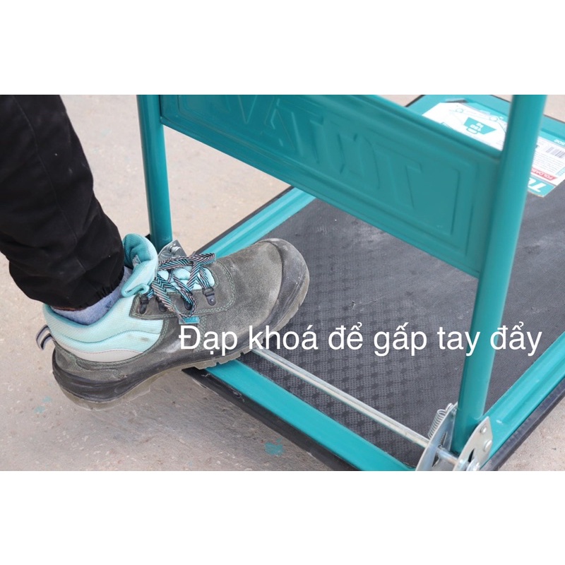 Xe đẩy hàng gấp gọn tải trọng 150kg TOTAL THTHP11502 (Sàn Sắt, Bánh lắp sẵn,...)