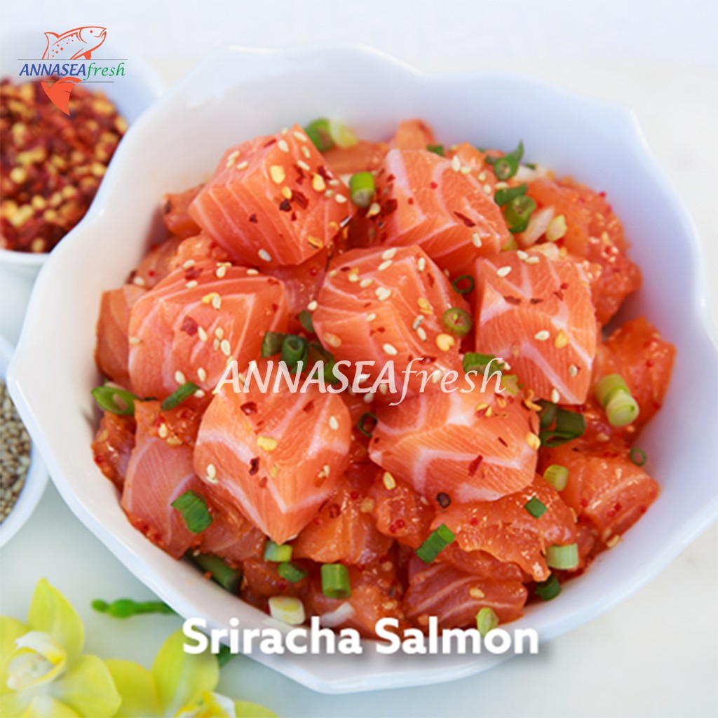 Sriracha Salmon Poke Annaseafresh_200gr