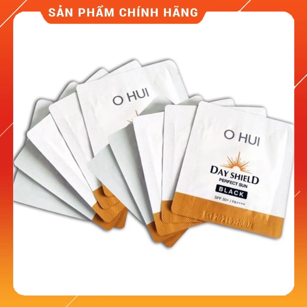 Gói kem chống nắng OHUI Day Shield Perfect Sun Black spf50+/pa++++ giúp bảo vệ da toàn diện, nâng tone nhẹ, căng bóng da | BigBuy360 - bigbuy360.vn