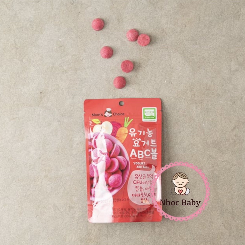 Mom’s Choice | Sữa chua khô organic sấy lạnh hữu cơ cho bé 7m+ 20gram (Hàn quốc)