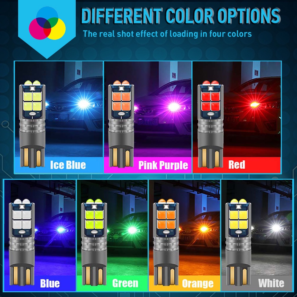 FENDER 1 Đèn LED 12V 24V T10/W5W Canbus Cho Xe Hơi