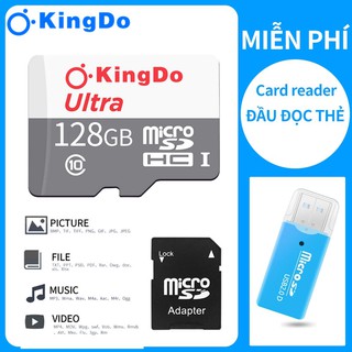 Kingdo 128gb thẻ nhớ microsd class 10 tốc độ cao