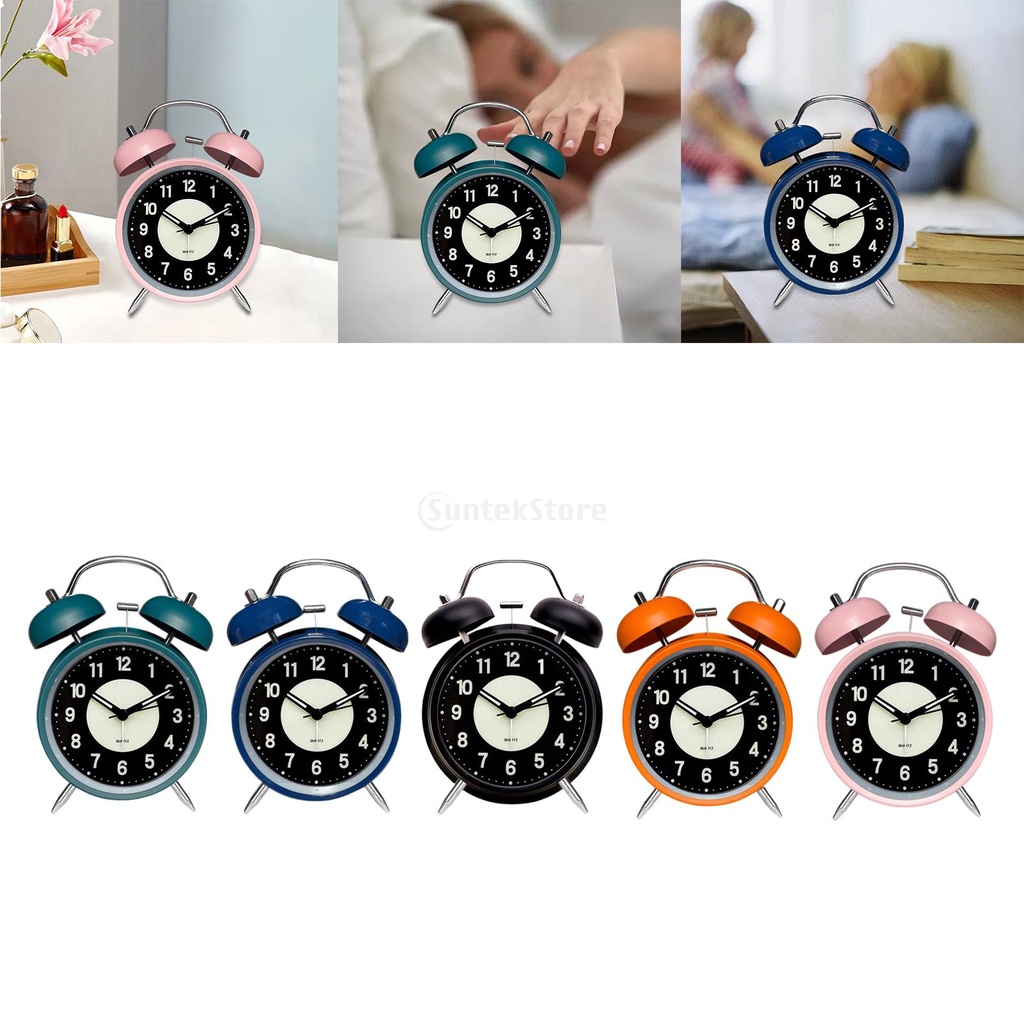 Đồng Hồ Báo Thức Hình Thỏ / Hươu / Nai Dễ Thương Phong Cách Bắc Âu Trang Trí Phòng Ngủ