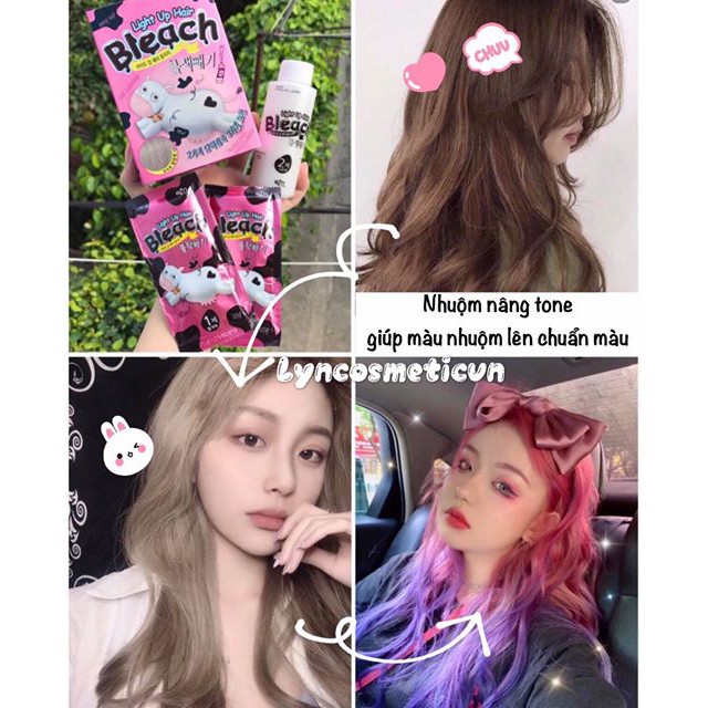 Nhuộm nâng tone tóc Light Up Hair Ezn