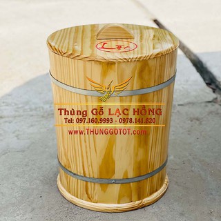 Thùng gỗ Đựng Gạo 30kg