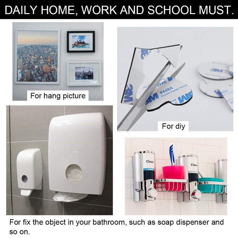 Băng Keo Hai Mặt Bằng Xốp Acrylic 3M Tự Dính Cố Định Hai Mặt