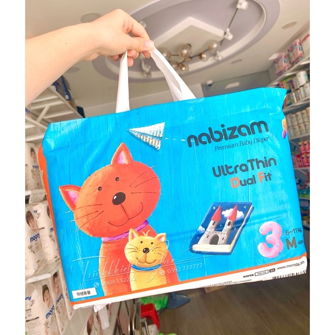 Bỉm Dán/Quần NABIZAM ULTRATHIN Nội Địa Hàn M32/L30/XL26/XXL22/XXXL20