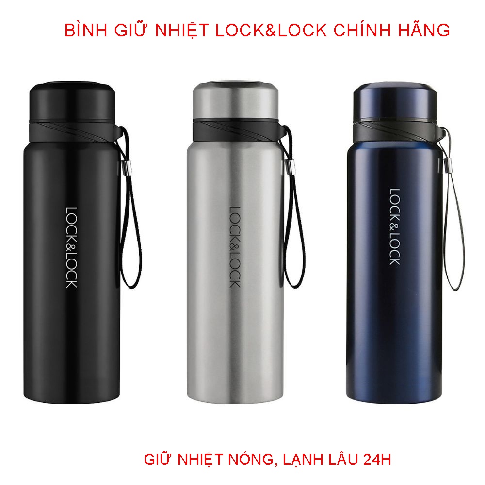 BÌNH GIỮ NHIỆT Lock and Lock chính hãng dung tích 0.8L- 1L5-1.8l  Free ship giữ nhiệt 24h