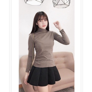 Áo giữ nhiệt nữ 💕 FREESHIP đơn 250k 💕 Áo Giữ Nhiệt cotton kẻ cổ 3 phân xuất Nhật hàng chuẩn xịn Công ty Lendsead