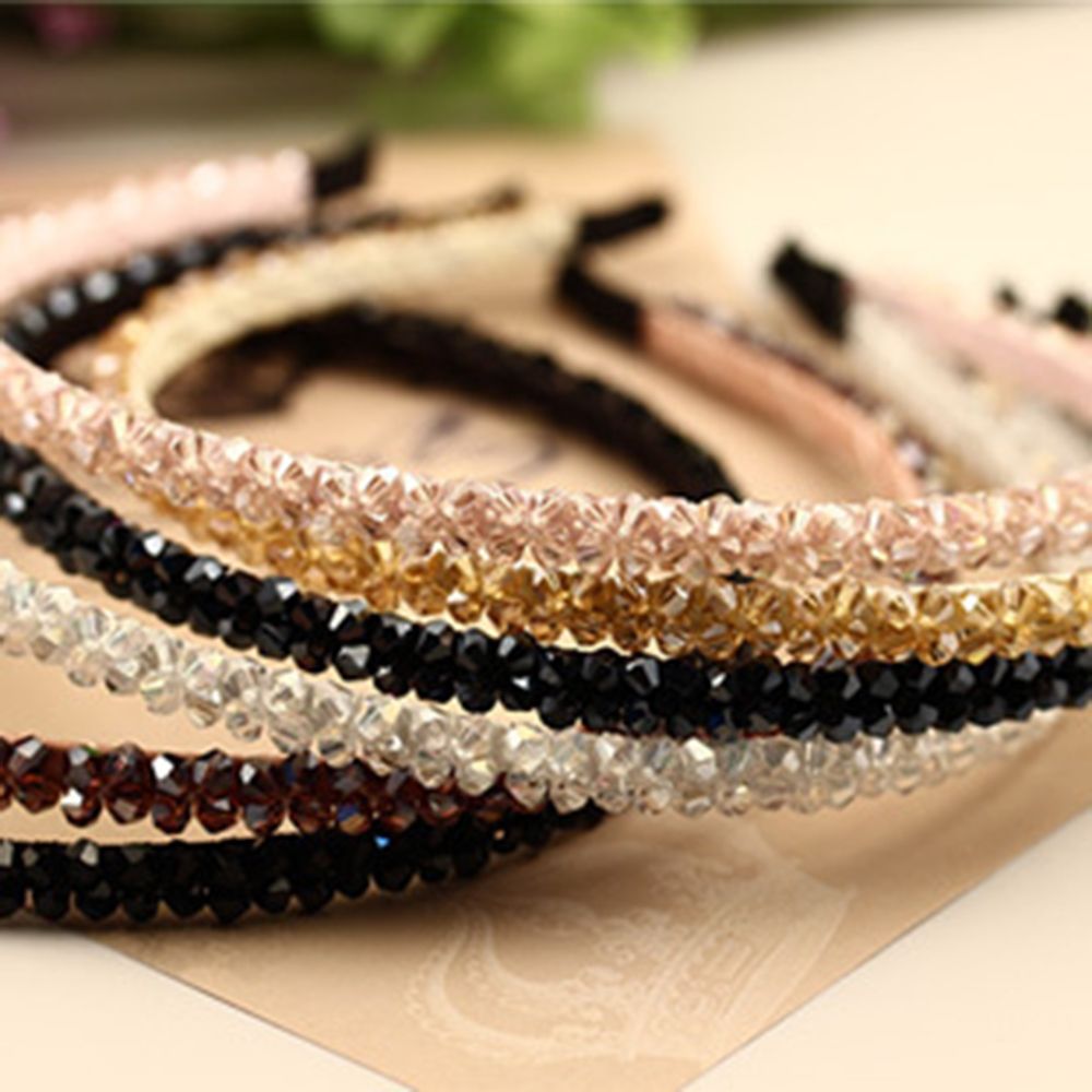 Băng Đô Cài Tóc Đính Đá Thời Trang Cho Nữ 6 Màu