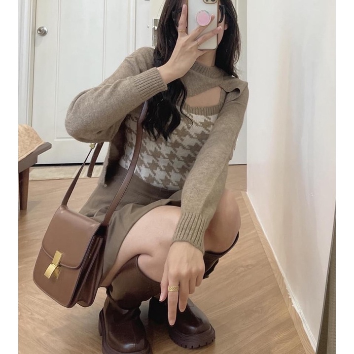 Set Áo Len Lông Cừu Nữ Phong Cách Ullzzang Hot Trend (ẢNH THẬT+VIDEO)