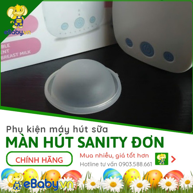 Cuống silicon dùng cho phễu máy hút sữa Sanity Đơn - Đôi - Linh phụ kiện màng hút máy vắt sữa Sanity CHÍNH HÃNG