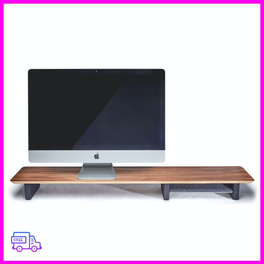 Kệ để bàn làm việc dành cho màn hình máy tính, laptop - bằng gỗ Sồi Mỹ nhập khẩu