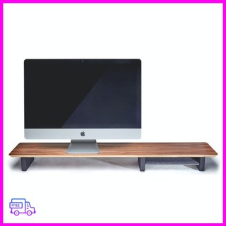 Kệ để bàn làm việc dành cho màn hình máy tính, laptop - bằng gỗ Sồi Mỹ nhập khẩu