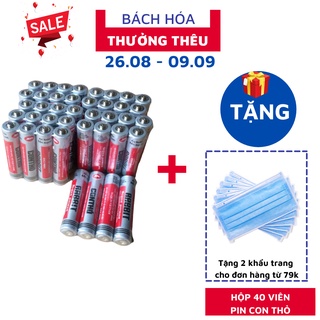 40 viên pin tiểu con thỏ aa/ aaa
