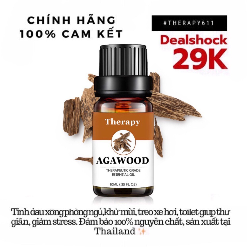 [𝗦𝗔𝗟𝗘]..::✨Tinh Dầu Nguyên Trầm Hương - Agawood 10ml✨::..