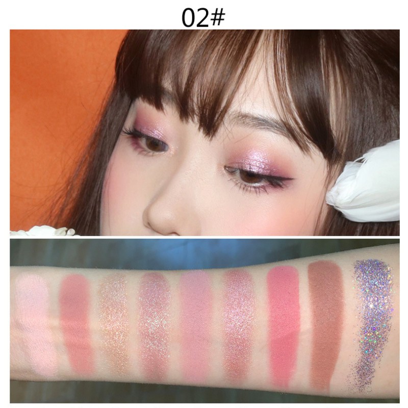 Bảng phấn mắt NOVO hiệu ứng lì/ ánh nhũ chống thấm nước lâu trôi sành điệu | BigBuy360 - bigbuy360.vn