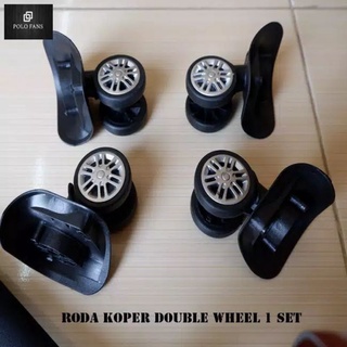 Image of Roda Koper Double Wheel Kanan Kiri Cocok Uk. Koper 16, 18, 20, 24, 28 Inch