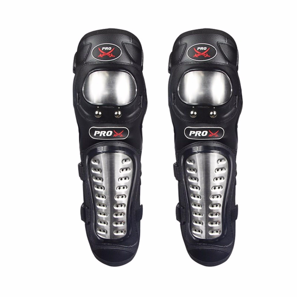 GIÁP CHÂN ĐI XE INOX PRO-X (2 món) - Giáp đi phượt