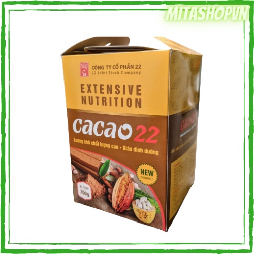 Lương Khô Cacao - 1 Hộp 700gr - Lương Khô Quân Đội - Hương vị Cacao, bổ sung chất xơ