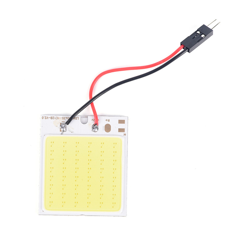 Colorfulswallowfly 48 SMD COB LED T10 4W 12V Light Car Interior Panel Lights Dome Lamp Bulb+Parts CSF