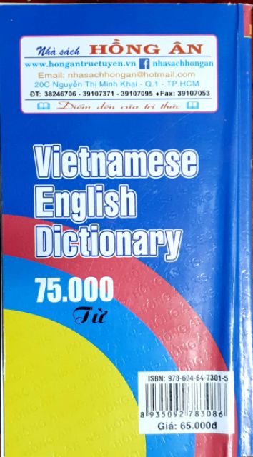 Sách - Từ điển Việt Anh 75.000 từ