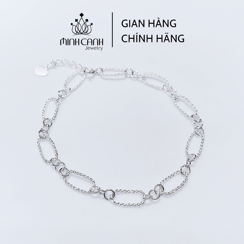 Lắc Tay Bạc Nữ Dạng Mắt Xích Bạc Ta Minh Canh Jewelry