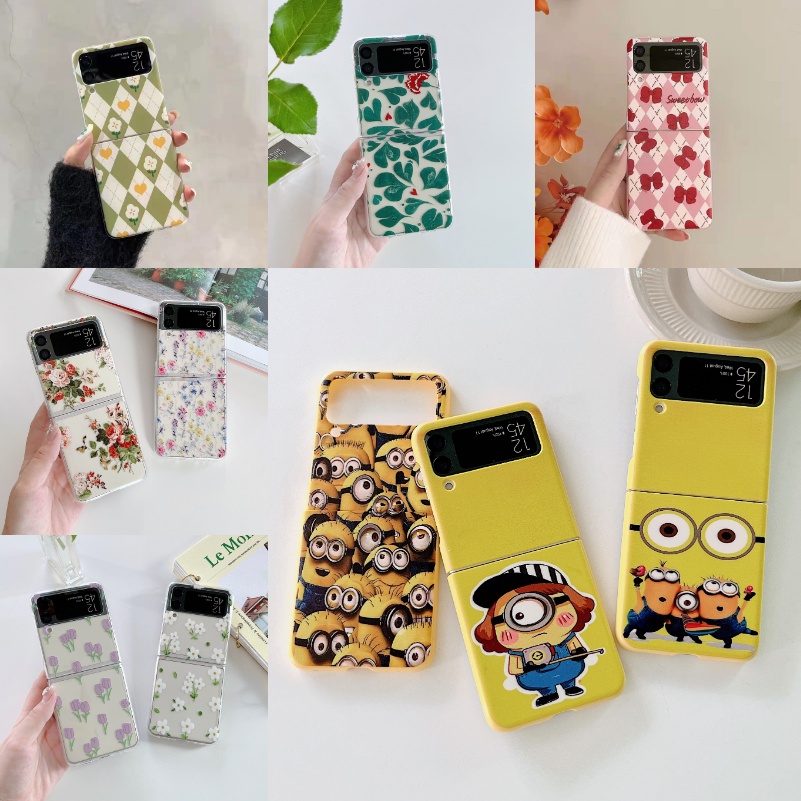 Ốp Điện Thoại Cứng Chống Sốc Hình Hoa Tulip Cho Samsung Z Flip 3 5G Galaxy ZFLIP3