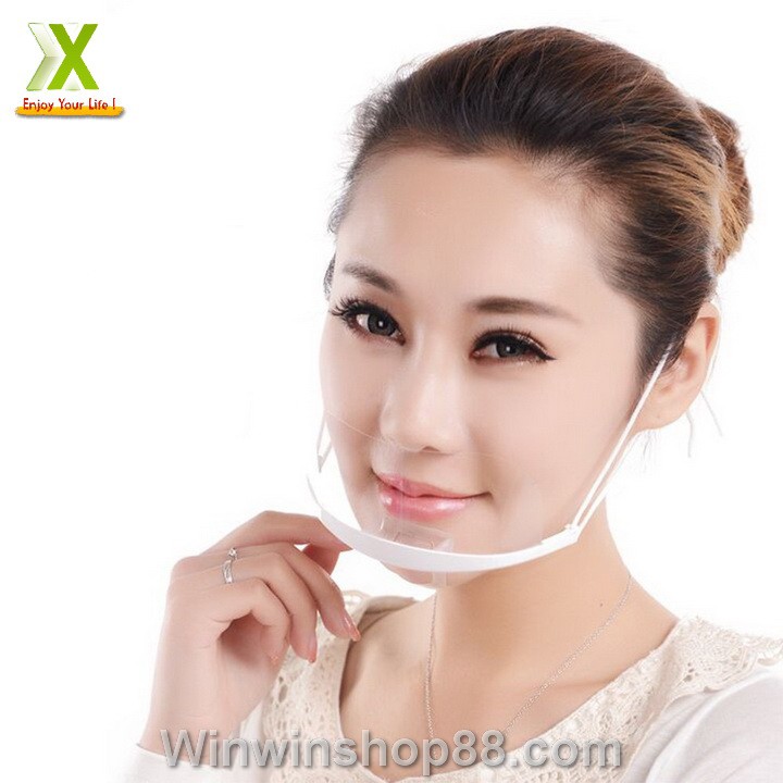 Khẩu trang nhựa trong suốt làm bếp, phun xăm, spa - Winz.vn