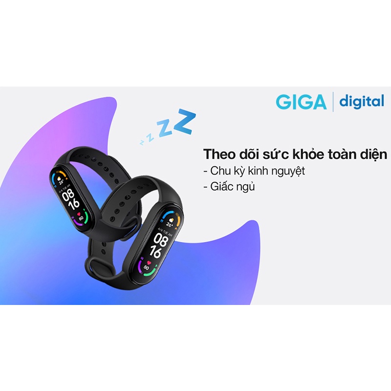 Vòng đeo tay sức khỏe Xiaomi Mi Band 6 chống nước - Bản quốc tế - Tiếng Việt - BH 12 tháng