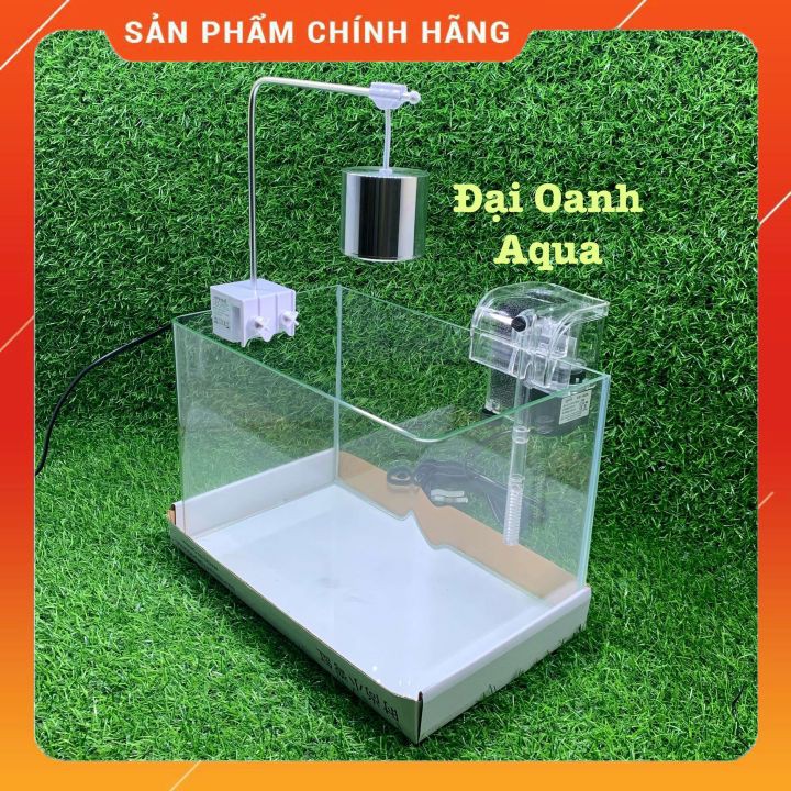 Bộ Bể Cá Đúc 30cm Kèm Đèn Lọc Để Bàn - Bể Cá Cảnh Thủy Sinh