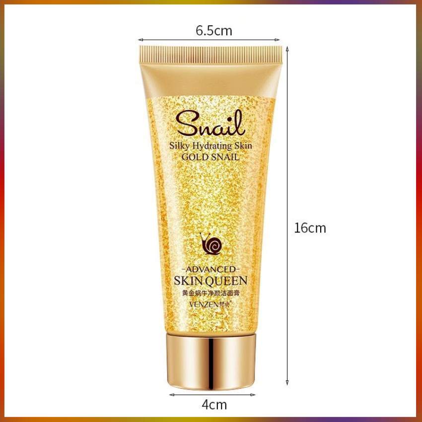 Sữa rửa mặt tinh chất 24k và ốc sên Venzen100g/Hộp chống lão hoá, dưỡng ẩm, trắng da