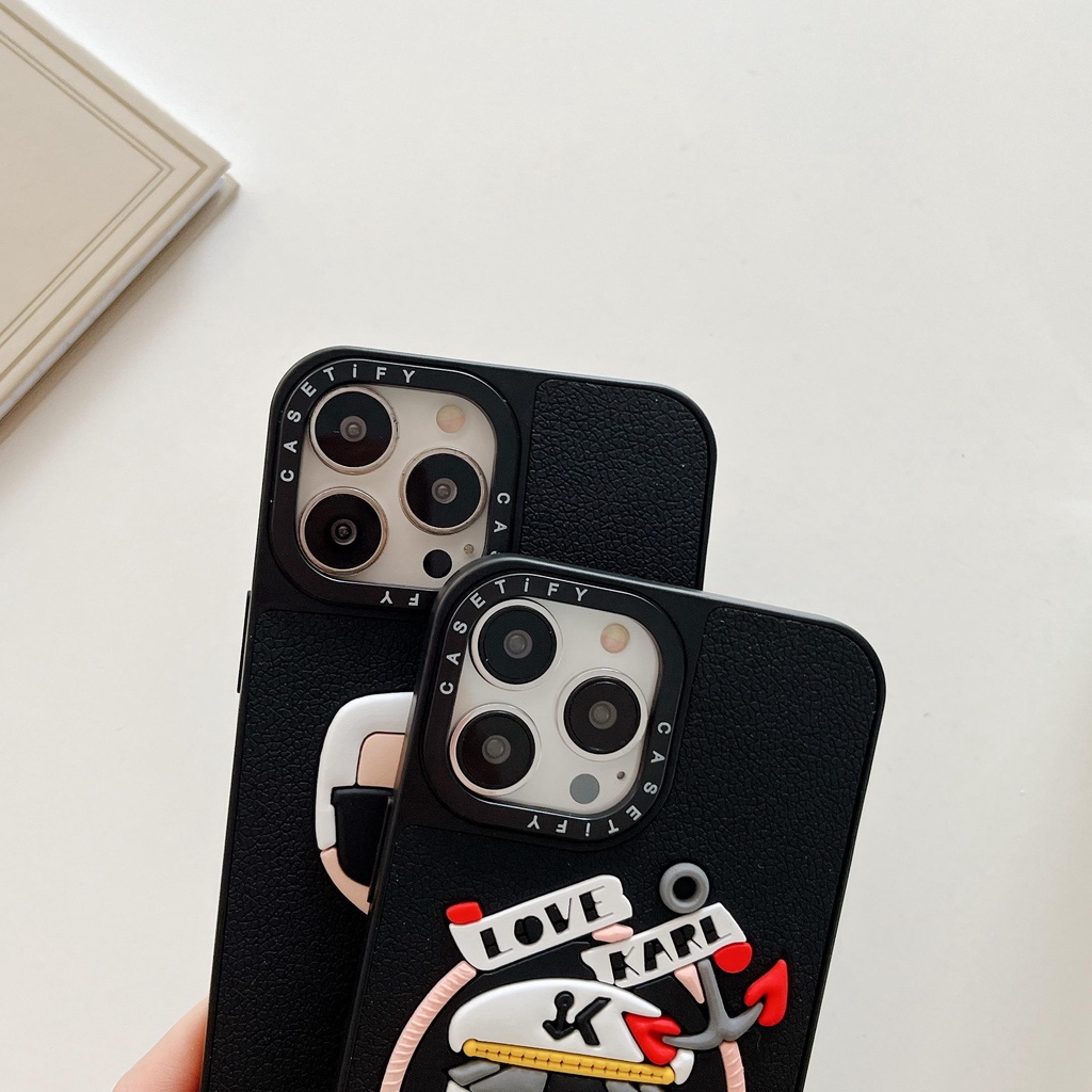 Ốp Điện Thoại Silicon Ba Chiều Hình Búp Bê Karl Lagerfeld Sang Trọng Cho iphone 13 Pro Max 13 13pro 11 Pro Max 11 X Xs Max 12Pro 12 Pro Max