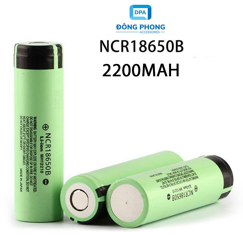 PIN SẠC 18650 Lithium-ion 2200MAH 4.2V ĐẦU PHẲNG NCR18650B