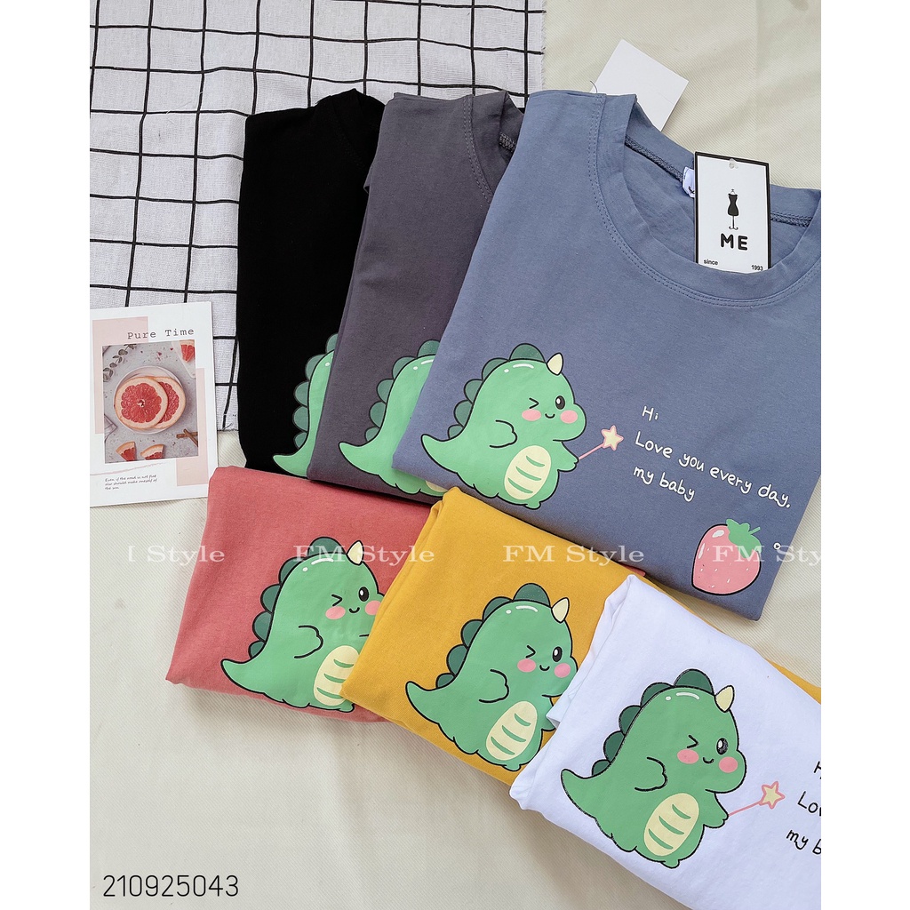 Áo thun tay lỡ FM Style form rộng oversize nam nữ unisex chất cotton xuất xịn in hình chipi dễ thương