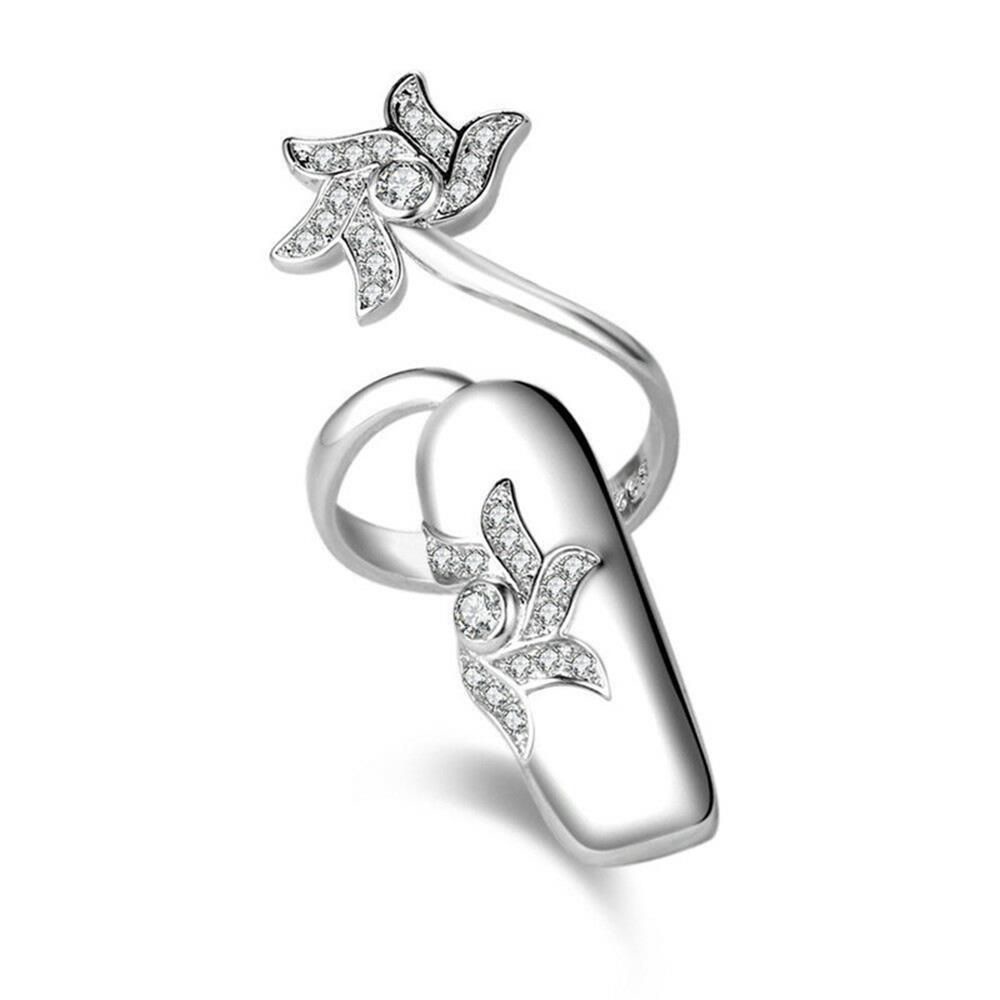 Nhẫn Bảo Vệ Móng Tay Thời Trang Dự Tiệc|Thiết Kế Màu Đơn Giản|Cho Phụ Nữ