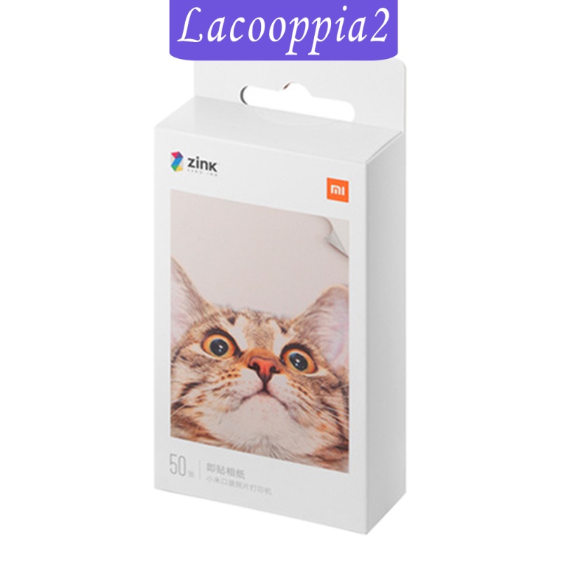 [LACOOPPIA2] Printer Photo Paper 2 x 3&quot; Glossy Inkjet 50 Sheets New for  Mi AR Printer