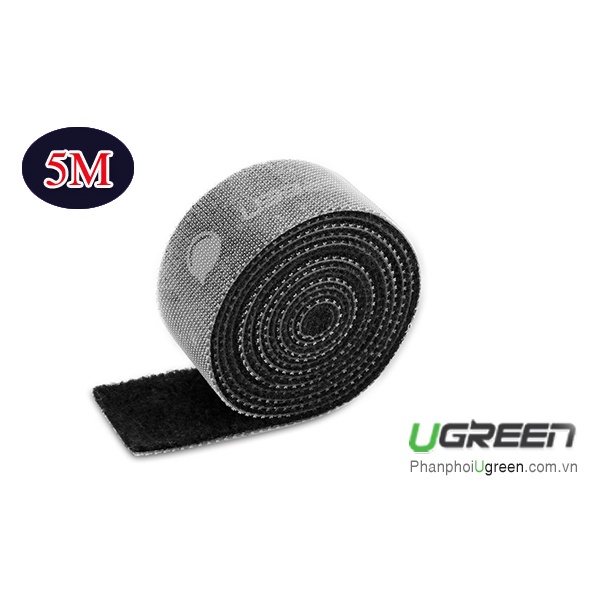 Dây Dán Velcro Tiện Dụng 5M chính hãng UGREEN 40356 LP124 ( màu xám, 20mm)