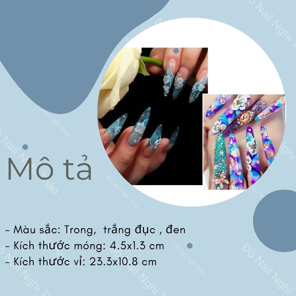 Móng bẻ nhọn set 240 móng