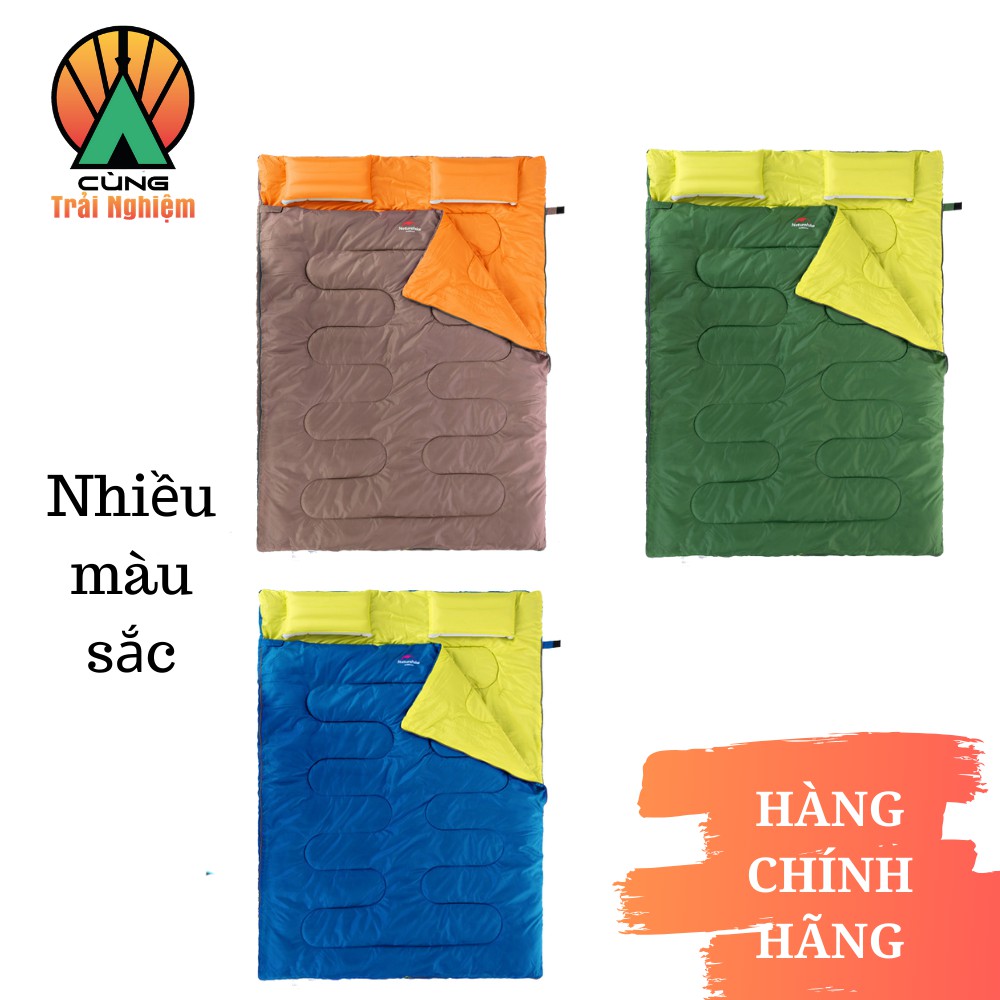 [CHÍNH HÃNG] Túi Ngủ Văn Phòng, Du Lịch, Cho 2 Người NatureHike SD15M030-J, Kèm Gối, Siêu Tiện Lợi