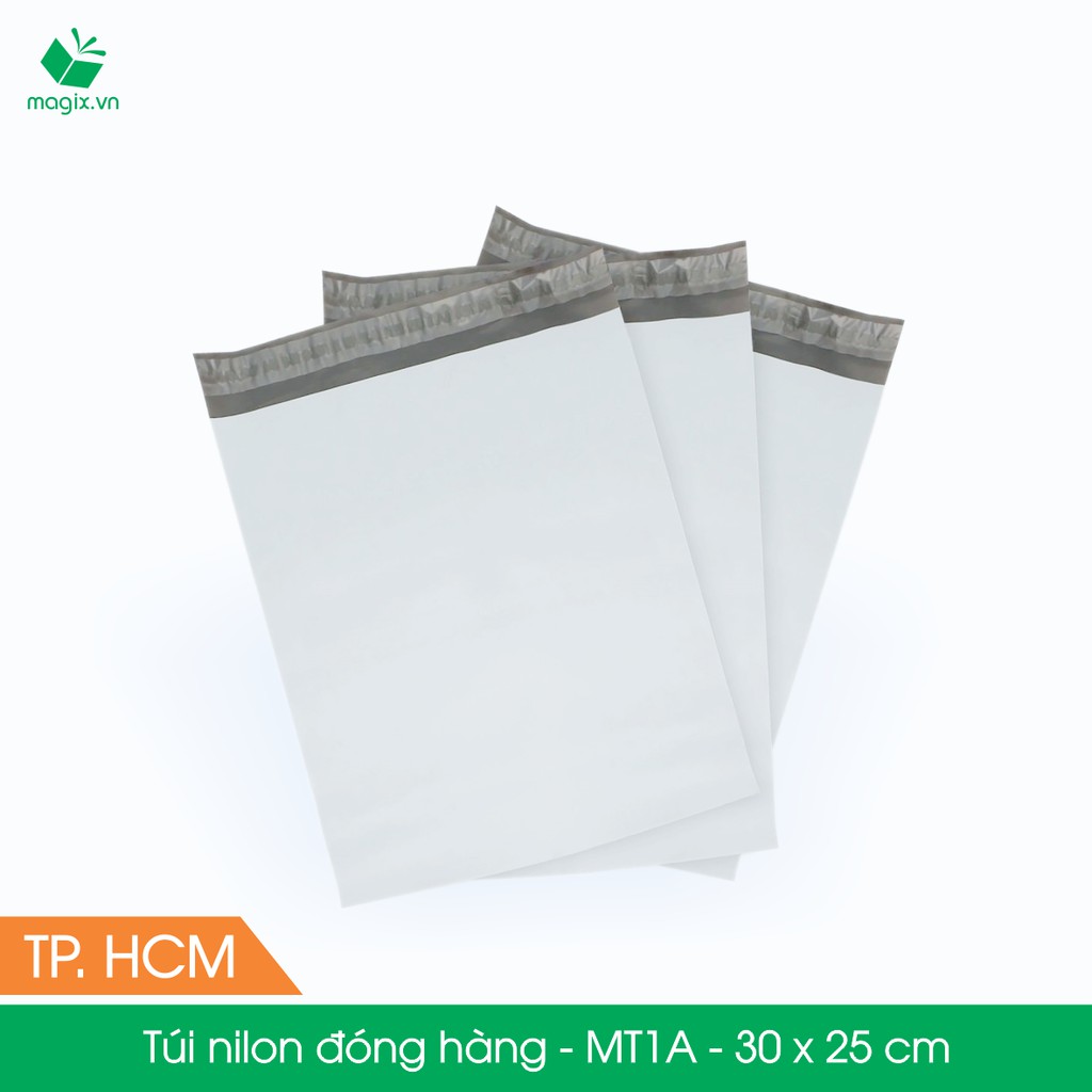 MT1A - 30x25 cm - 300 túi nilon 2 lớp đóng hàng thay thùng hộp carton