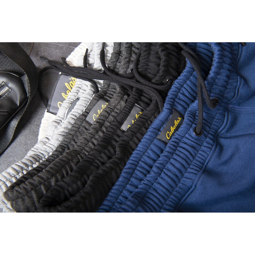 Quần nỉ nam dài đên mắt cá chân, chất liệu BC dày, mặt trái dệt chéo, quần cotton co dãn 2 chiều