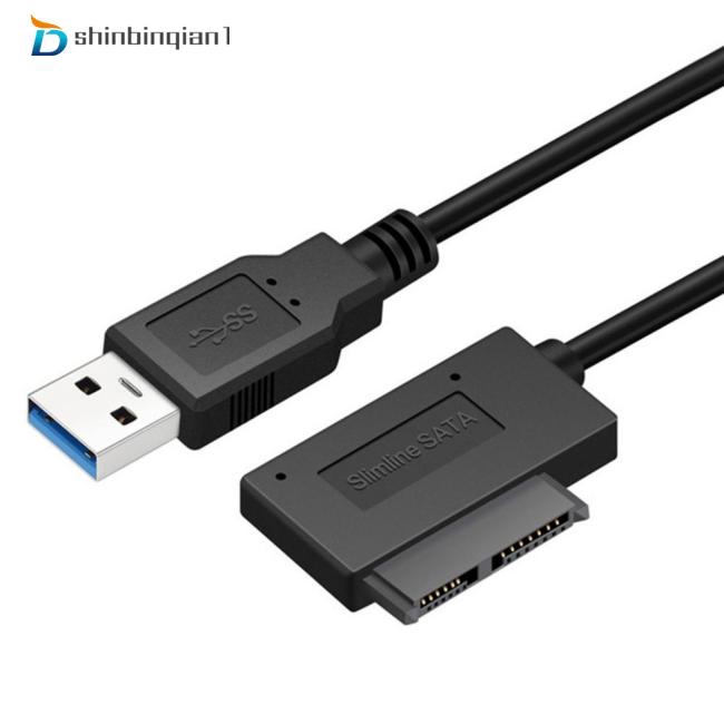 SATA to USB 3.0 SATA7+6 13 Pin Sata Cable CD Driver Recording Line for HDD Drive Adapter