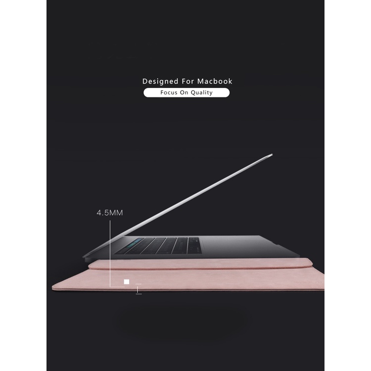 Túi Đựng laptop Bằng Da pu Siêu Mỏng 3.3 14.1 15.6 inch Chống Thấm Nước Chống Sốc