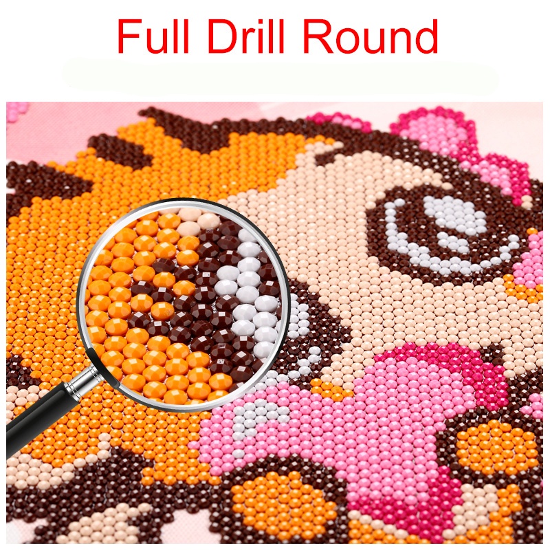 Tranh Đính Đá DIY Hình Nhóm Nhạc BTS Kích Thước 30x40cm Dễ Thương